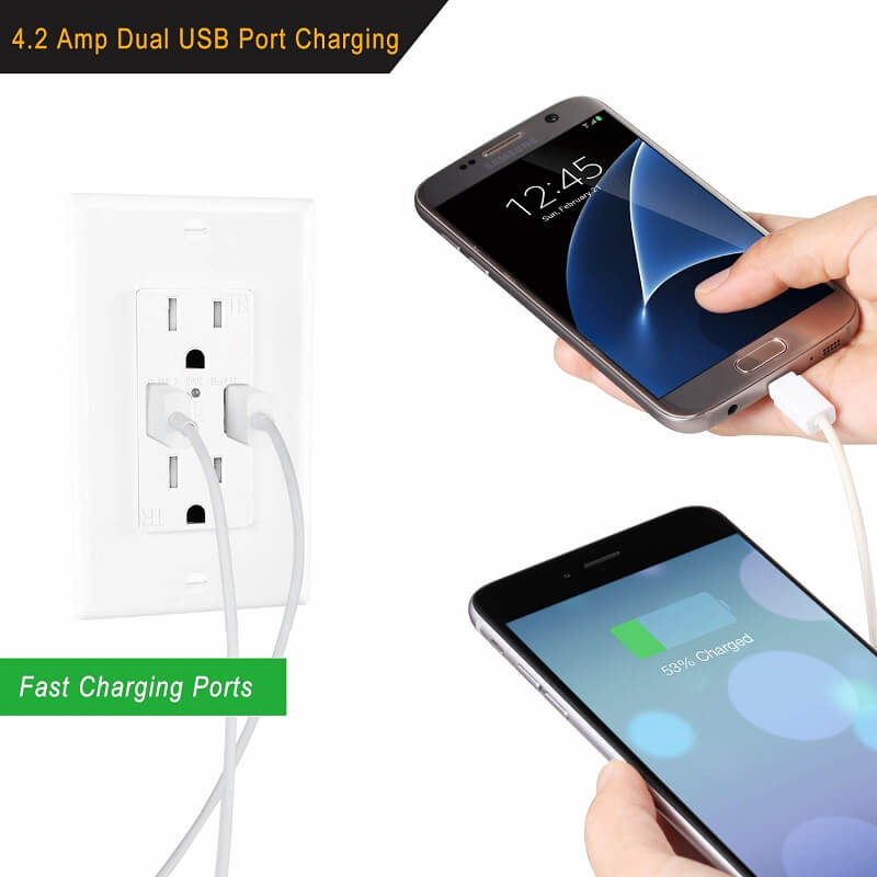 USB Wall Outlet KU-15T USB Wall Outlet KU-15T