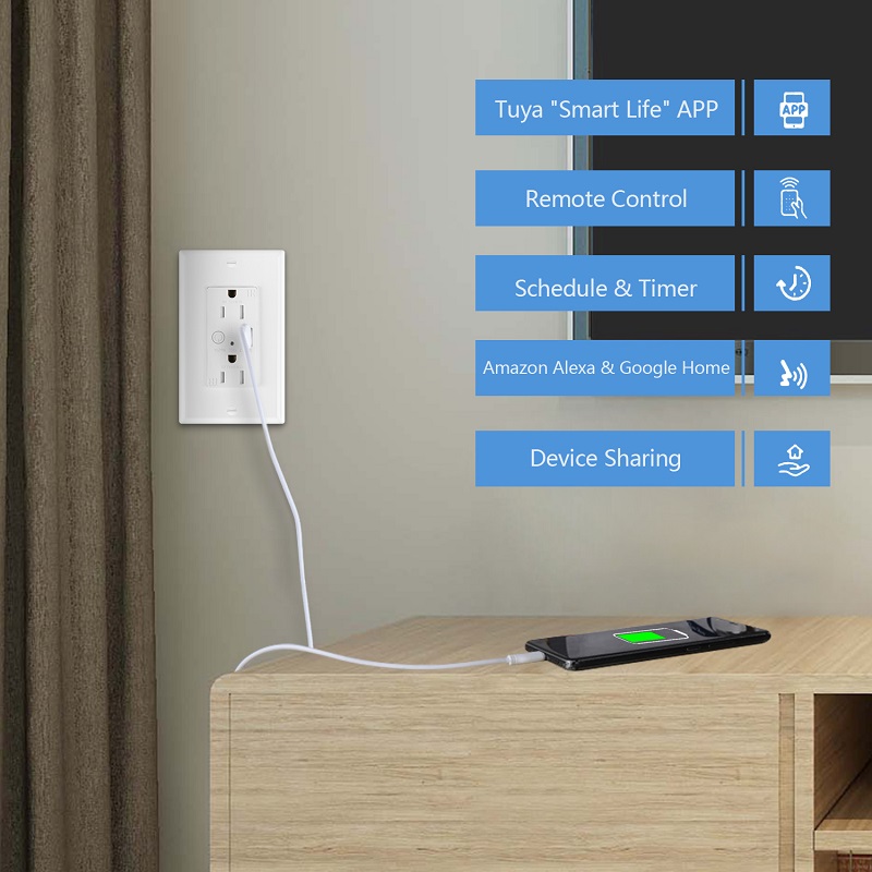 WiFi Wall Outlet KS-15TW WiFi Wall Outlet KS-15TW