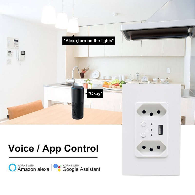 NEW ARRIVAL: Brazilian Smart WiFi USB Outlet Works with Alexa, Google Home, IFTTT NEW ARRIVAL: Brazilian Smart WiFi USB Outlet Works with Alexa, Google Home, IFTTT