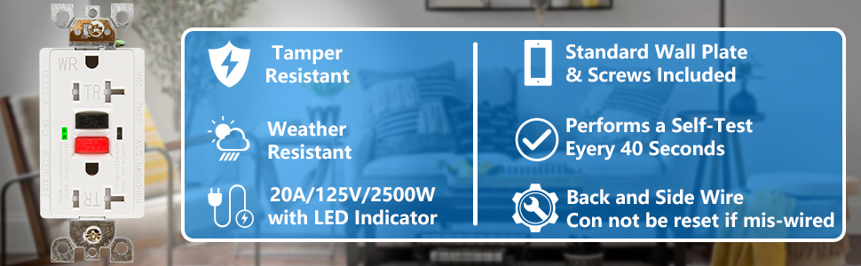 20A TR WR GFCI Outlet 20A TR WR GFCI Outlet