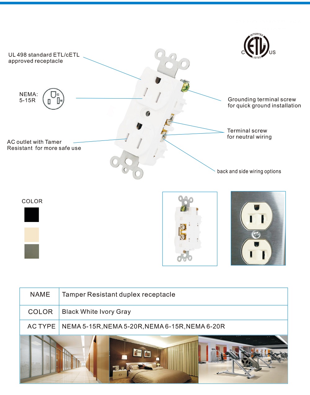 15A Decra Electrical Outlet 15A Decra Electrical Outlet